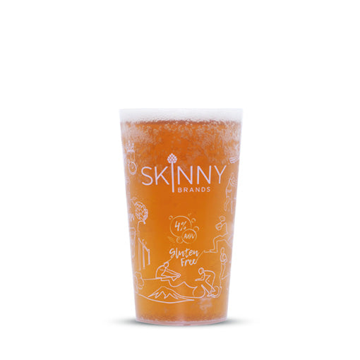 SKINNY REUSABLE PLASTIC GLASSES - PINT